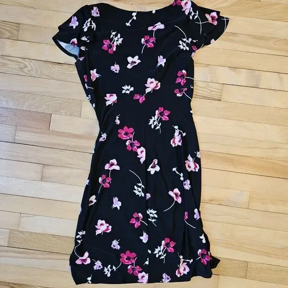 Vintage Lauren Ralph Lauren Floral Stretchy Dress - Picture 6 of 8